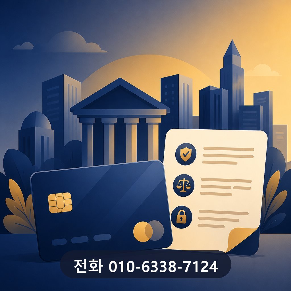 카드깡 사이트 카드사 약관 확인 이미지 · 문의 010-6338-7124