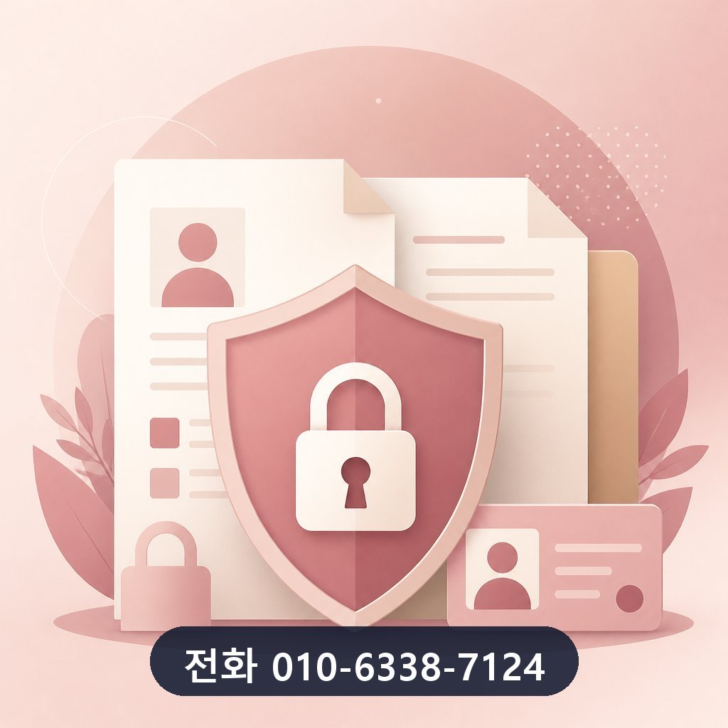 카드깡 사이트 개인정보 보호 이미지 · 문의 010-6338-7124